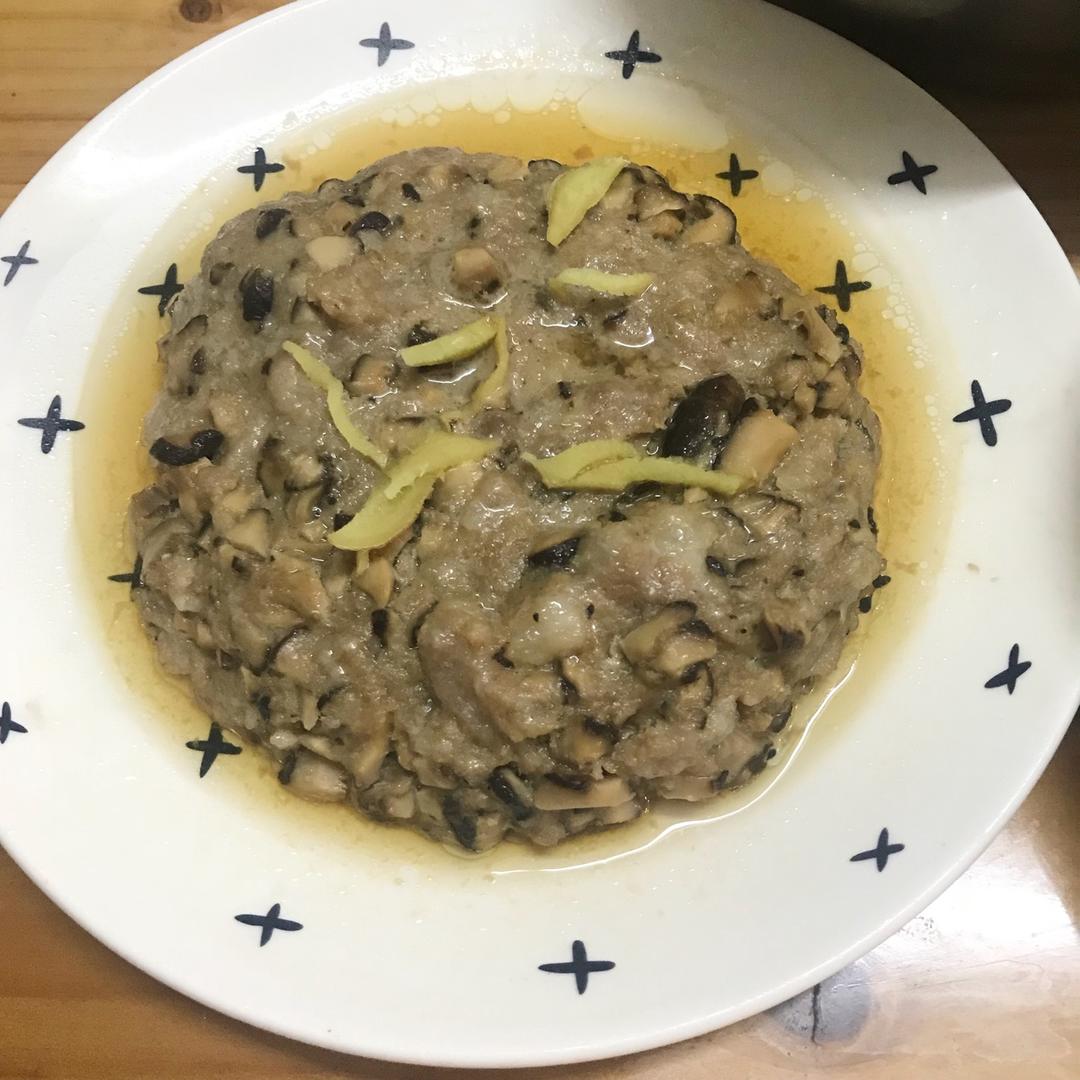 香菇蒸肉饼