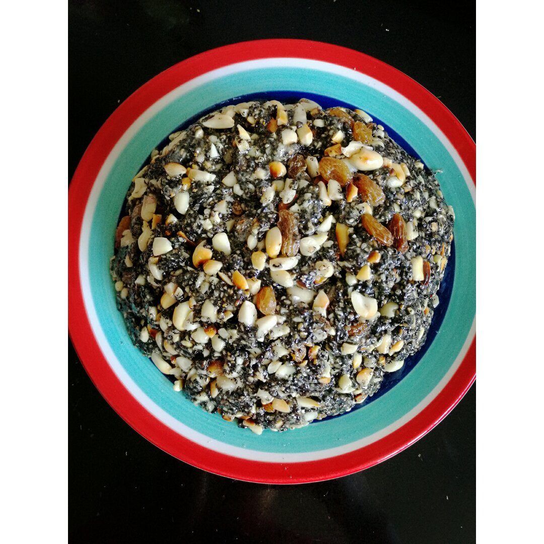 香香姐爱狗头做的麻蓉馅儿黑芝麻馅植物油健康简单版面包馅汤圆馅包子