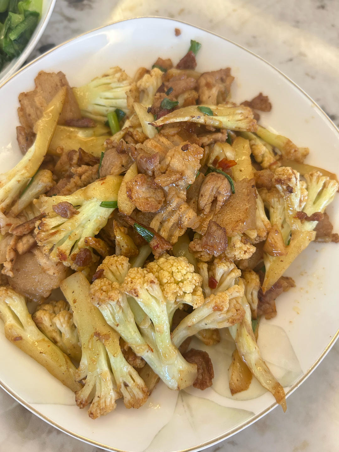 和饭店一个味道的干锅花菜