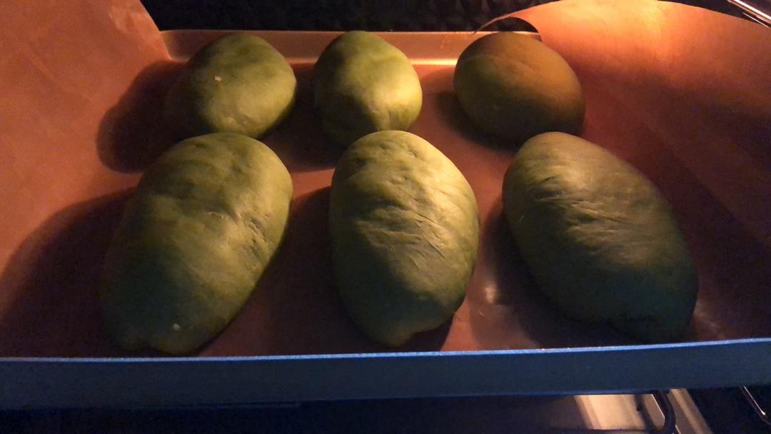 抹茶麻薯红豆软欧