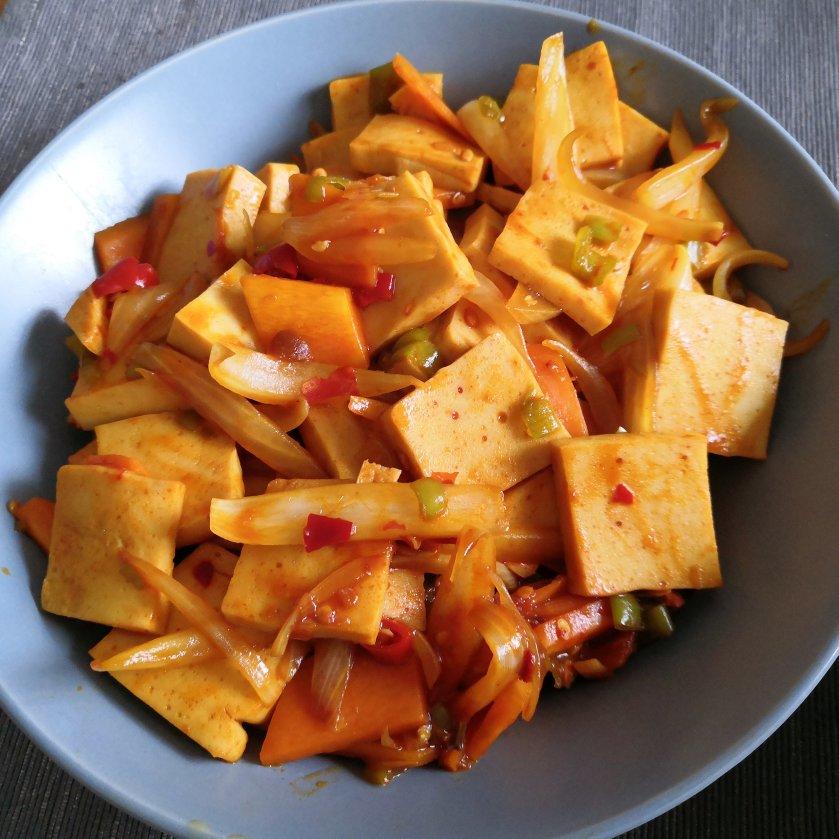 干锅千叶豆腐，千页豆腐