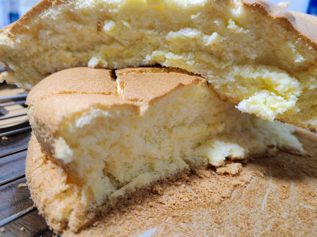 超美味的八寸戚风蛋糕（不回缩，不会塌）