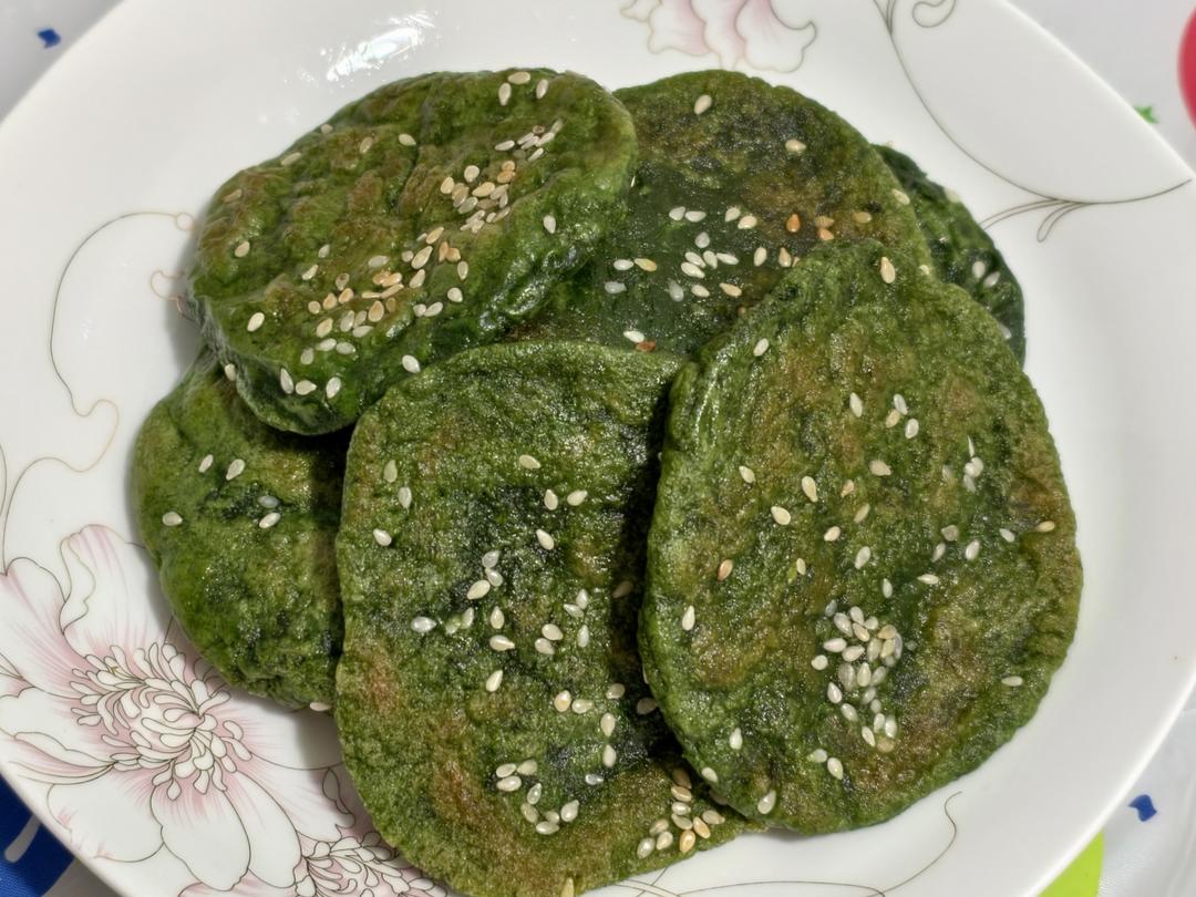 ㊙️颜值不高味道超赞简单糯米粉版艾叶饼（艾叶香，Q糯的饼皮,越吃越香）