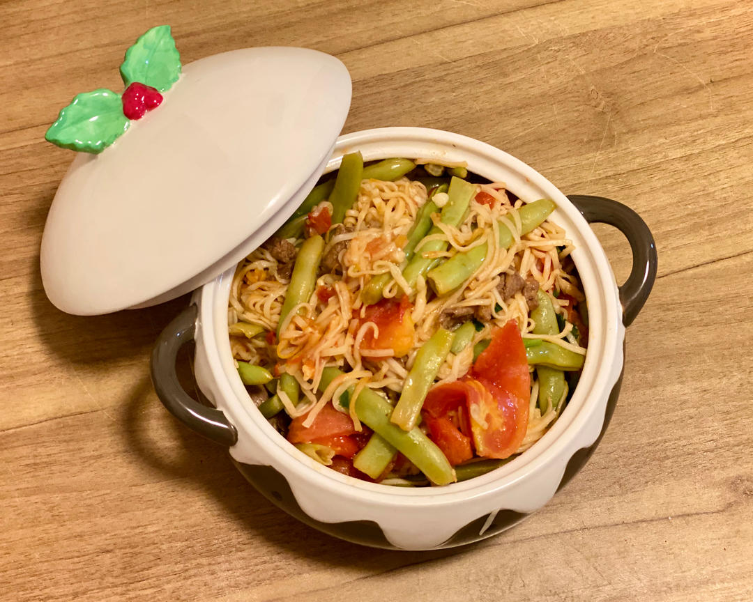 挂面版「河南豆角焖面」