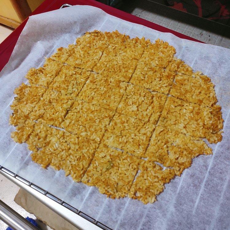 ㊙️剩米饭变身💯金黄酥脆的大米锅巴😋