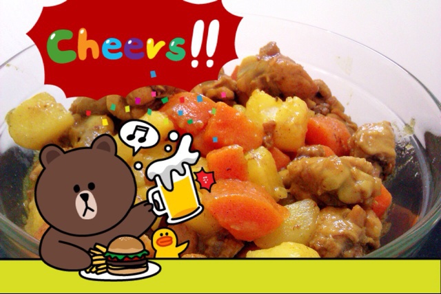 咖喱鸡腿饭