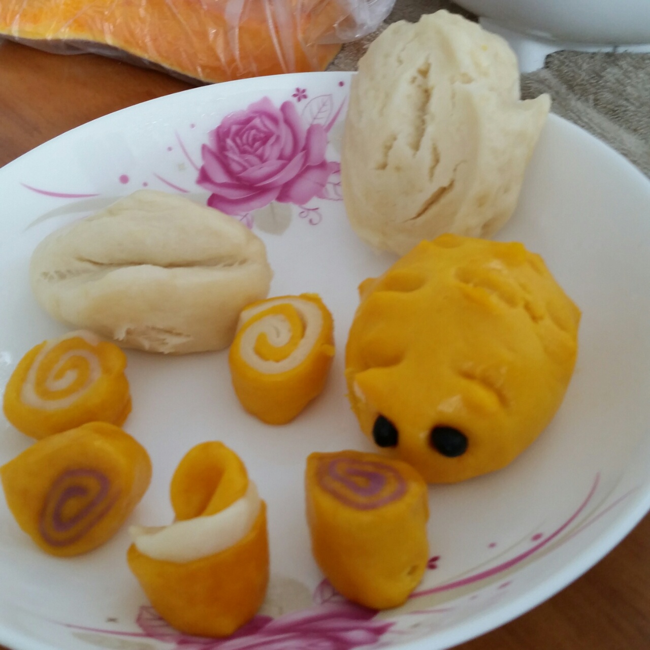 南瓜草帽馒头 花样馒头