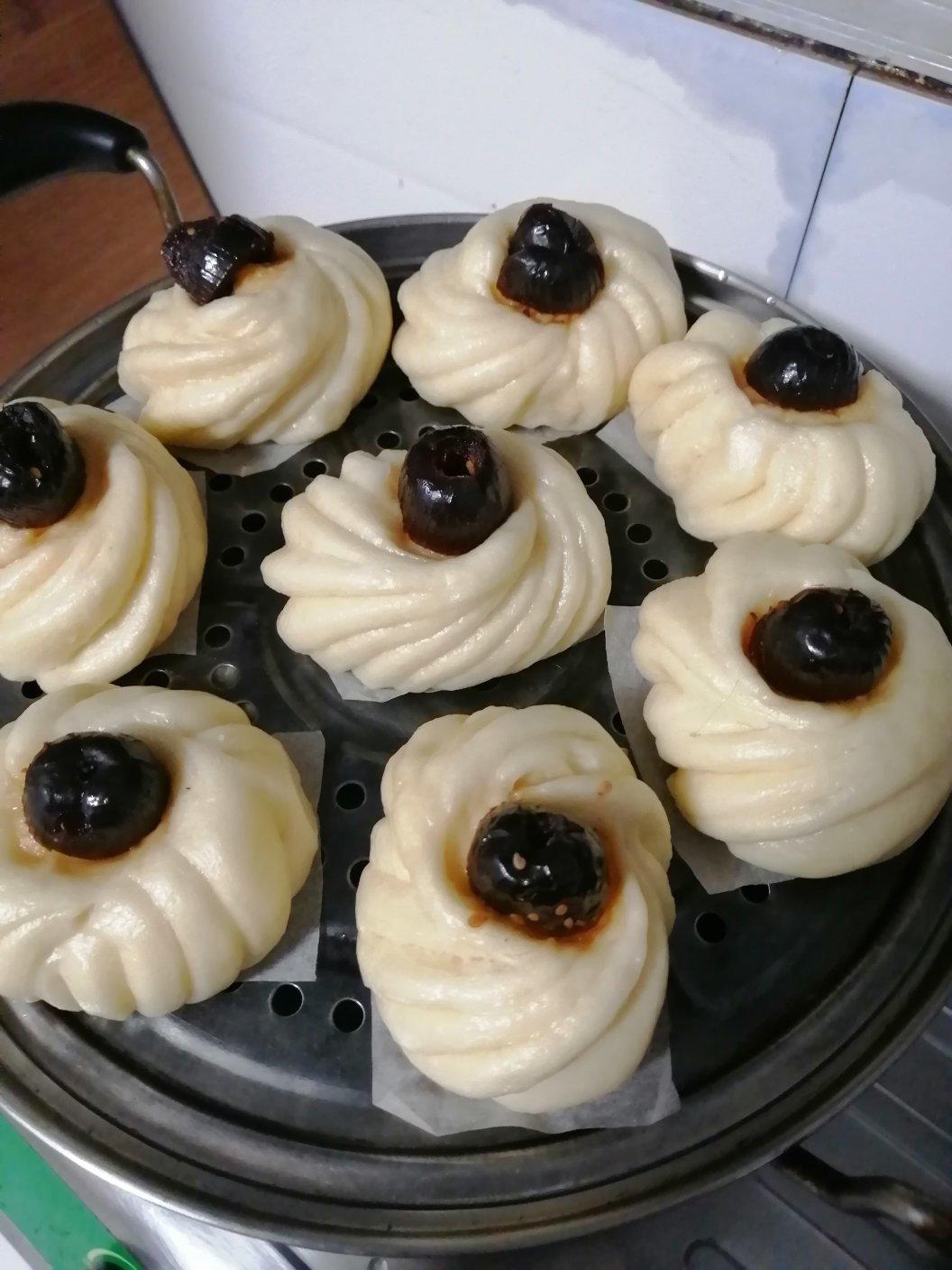 枣花馒头 造型馒头 好看又好吃 附细节视频详解