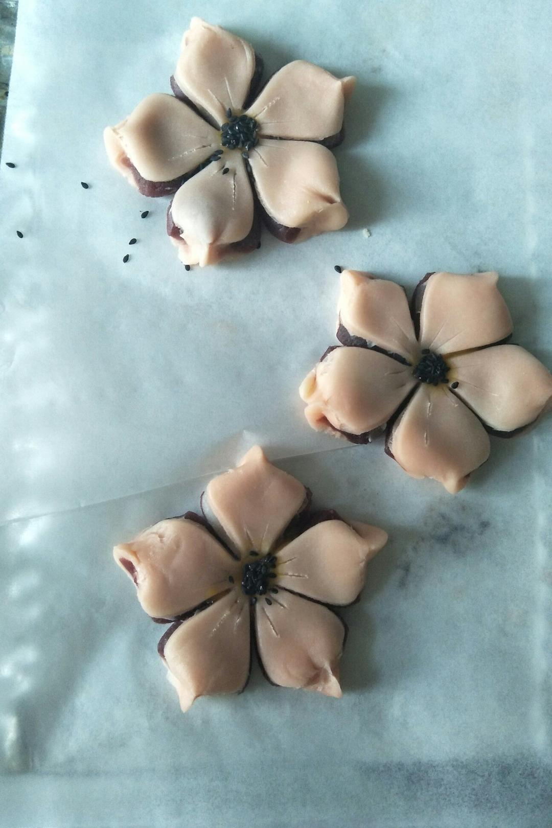 陌陌小兔豆做的桃花酥