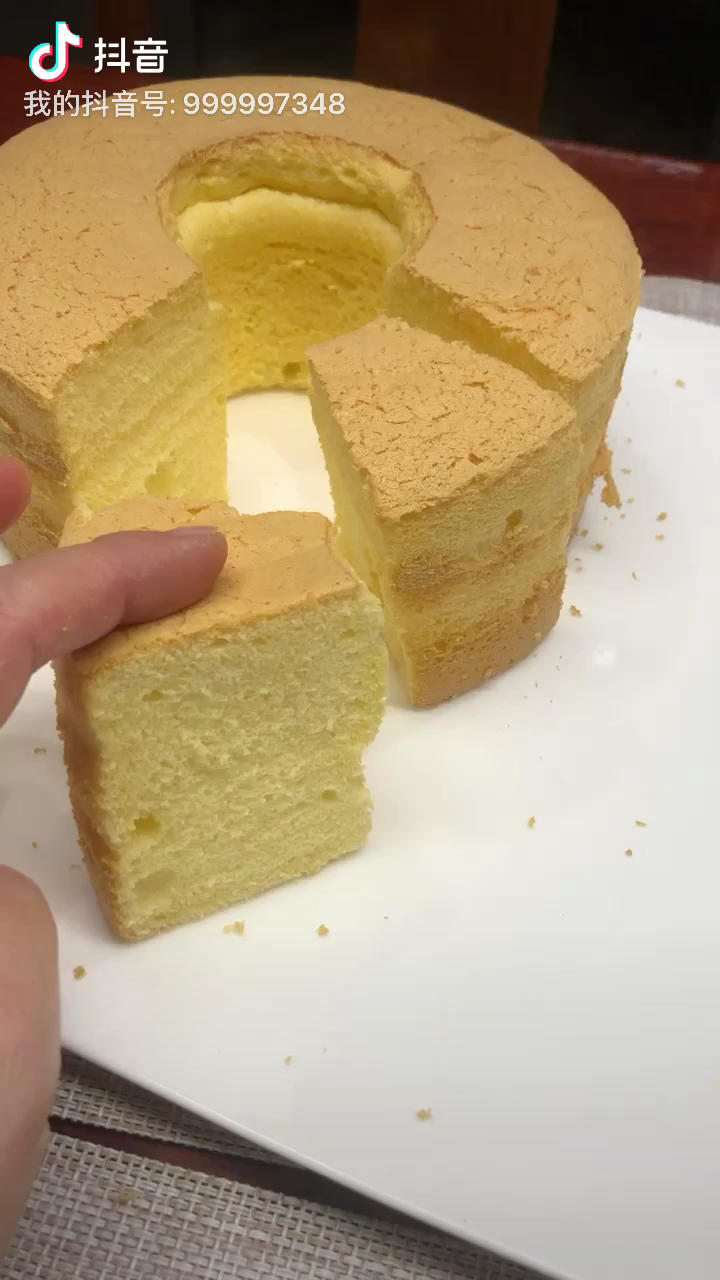 戚风蛋糕 性感裂纹烟囱戚风
