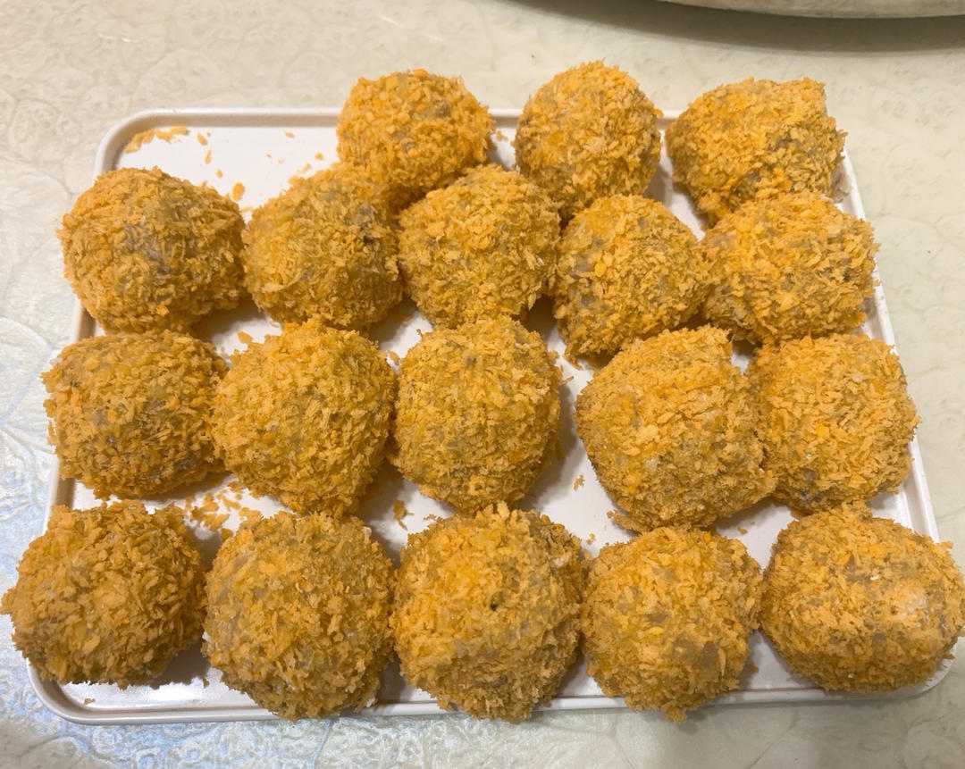 超详细零失误的「黄金虾球」