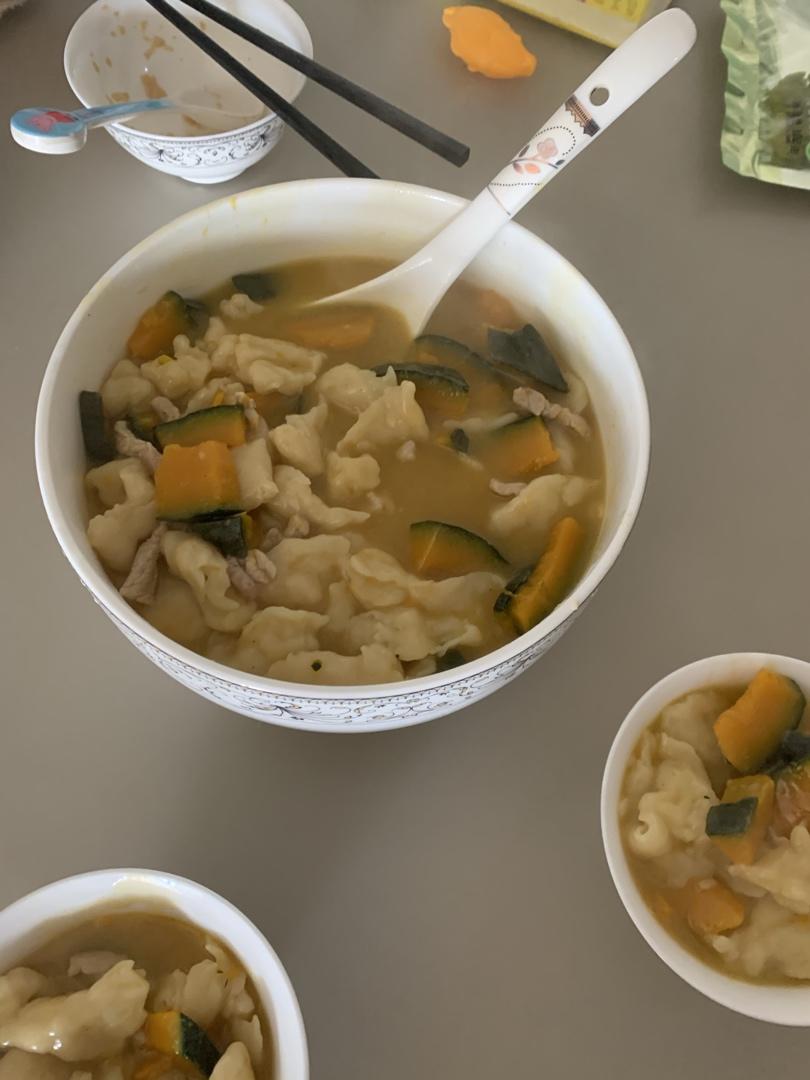 儿时的美味面疙瘩汤