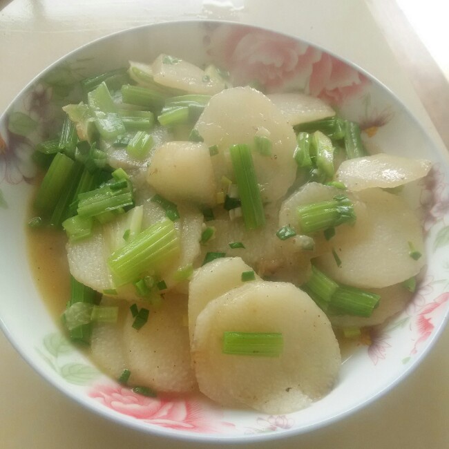 老丁的私房菜-清炒山药