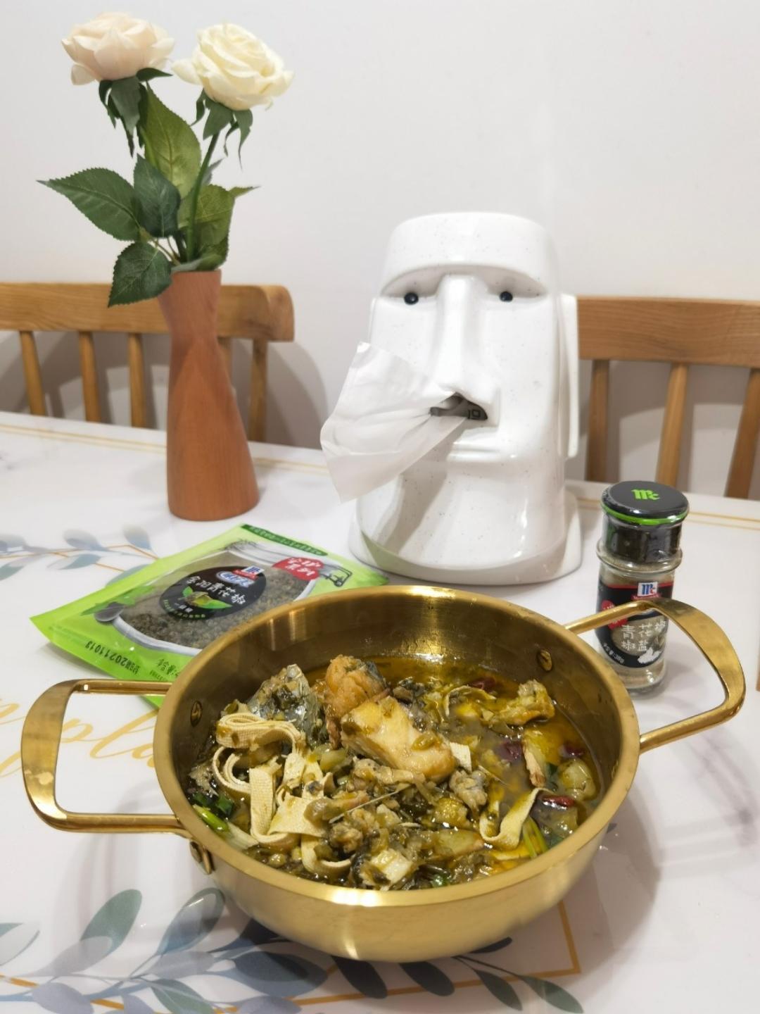 青花椒豆腐鱼