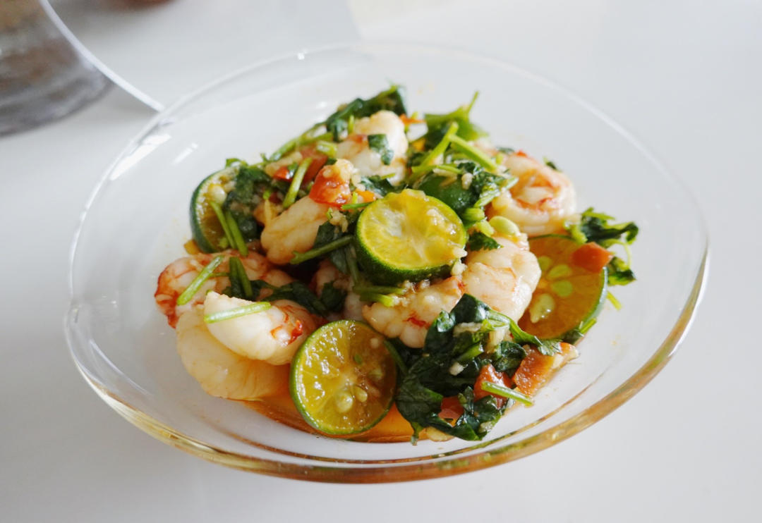 泰式青柠香茅浸虾 | Thai Lemongrass Flavored Shrimp