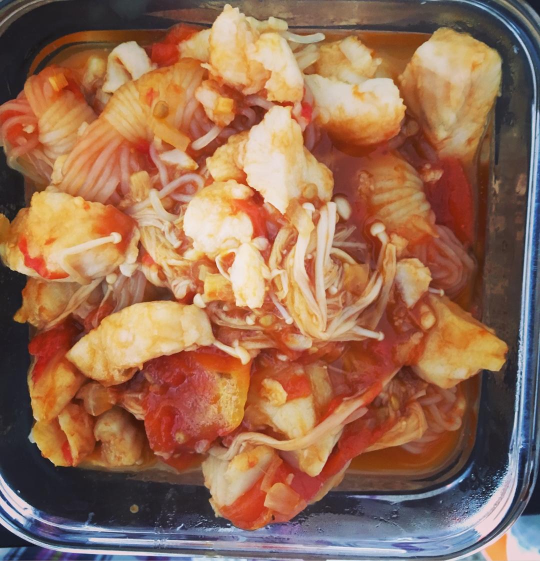 番茄锅酸汤龙利鱼