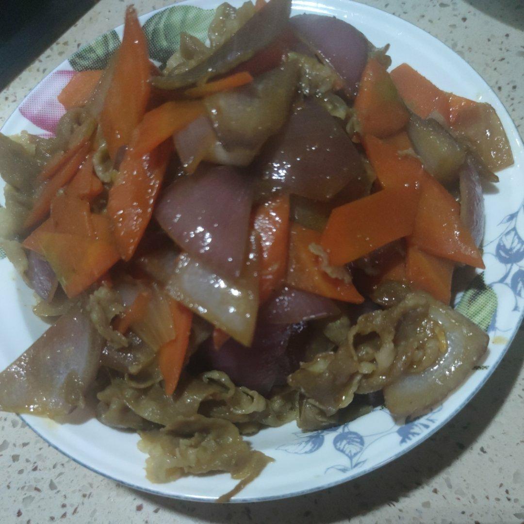 洋葱炒羊肉卷/肥牛