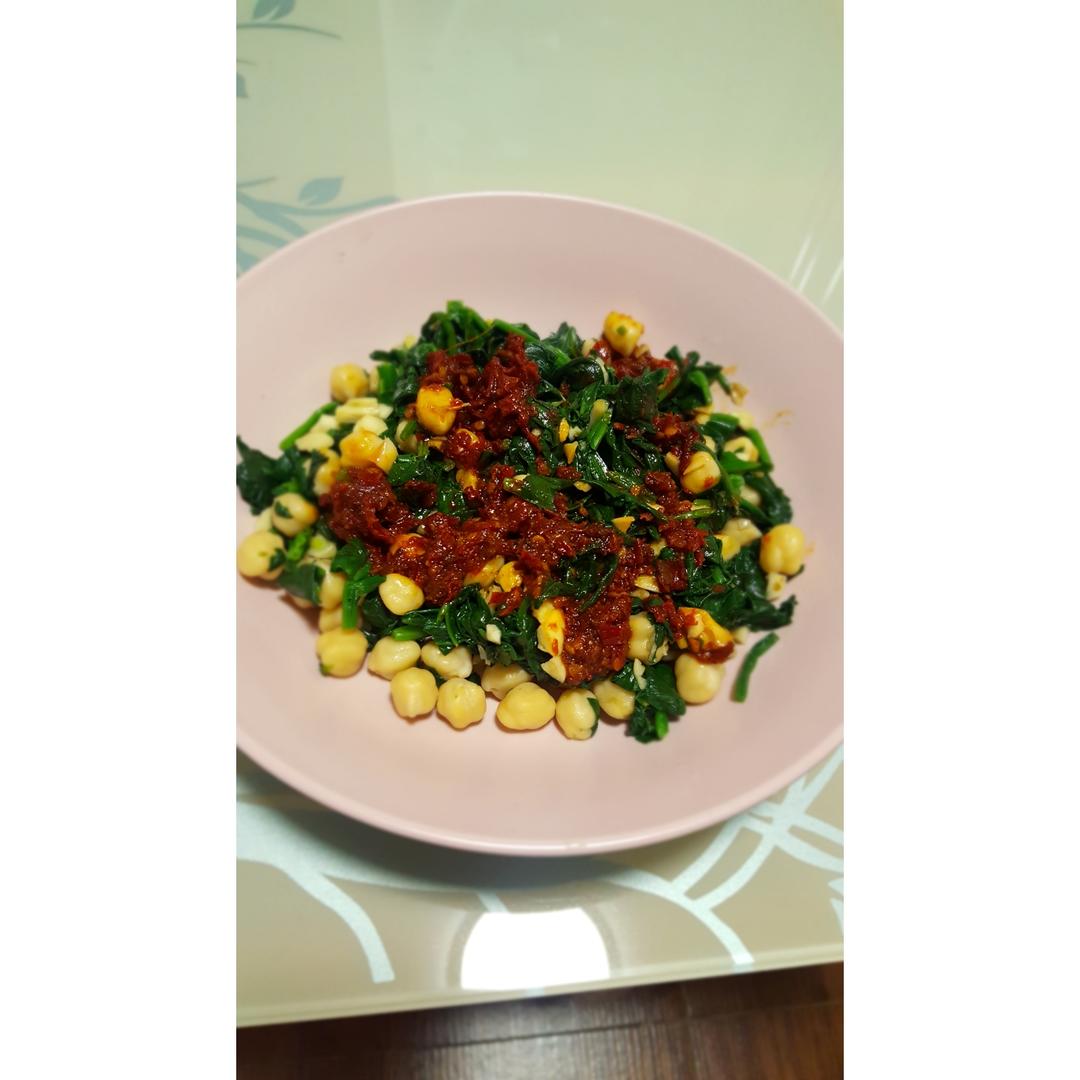 菠菜鹰嘴豆温沙拉 【冬天也可以愉快吃的沙拉】