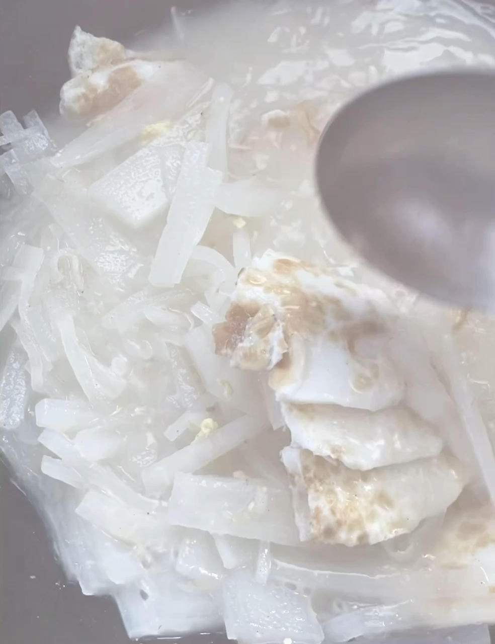 快手掉称白萝卜鸡蛋汤