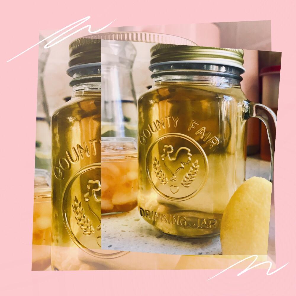 『自制夏日饮品』夏天的味道🍑桃子冰绿茶🍵养生girl的快乐水