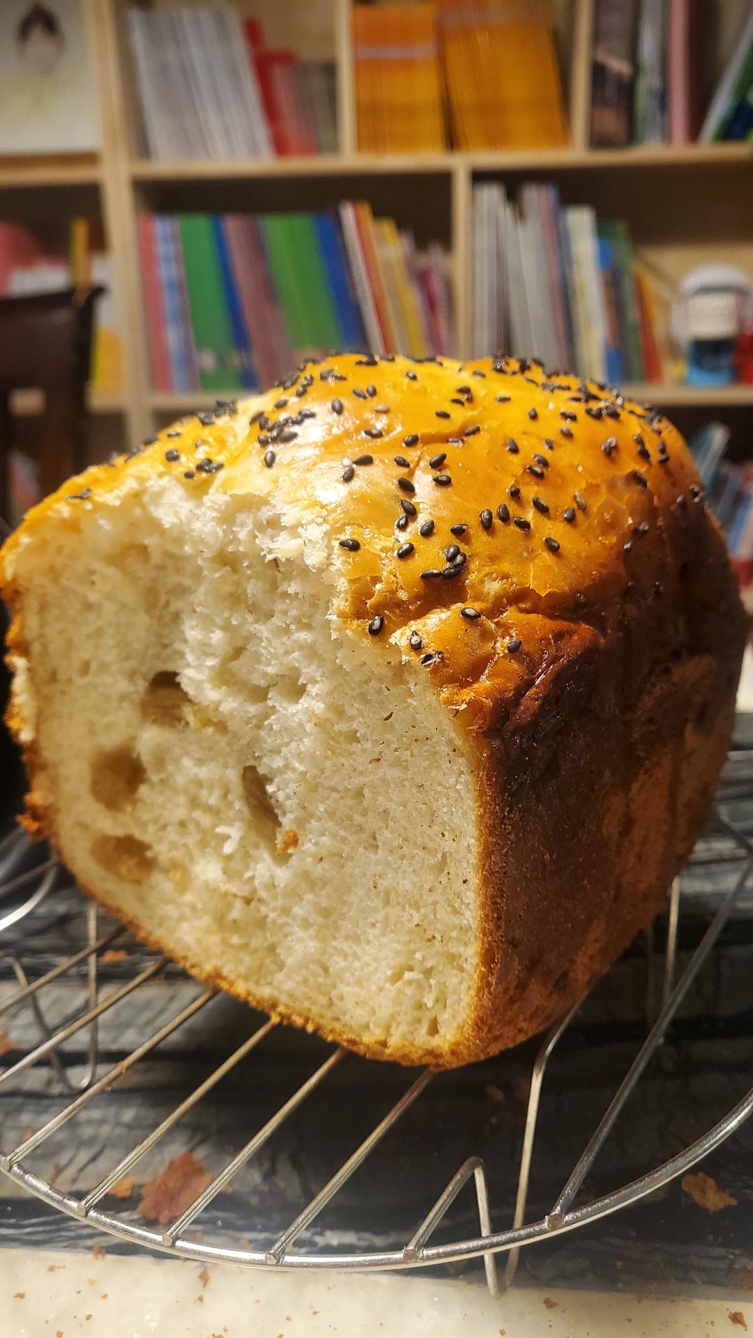 新手入门必做——面包机版葡萄干酸奶吐司