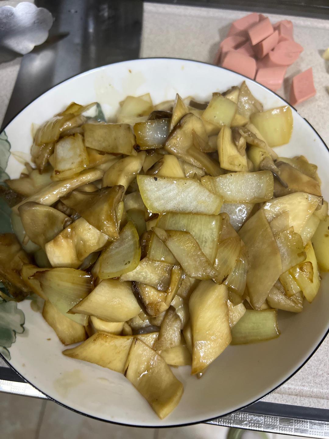 洋葱遇到杏鲍菇