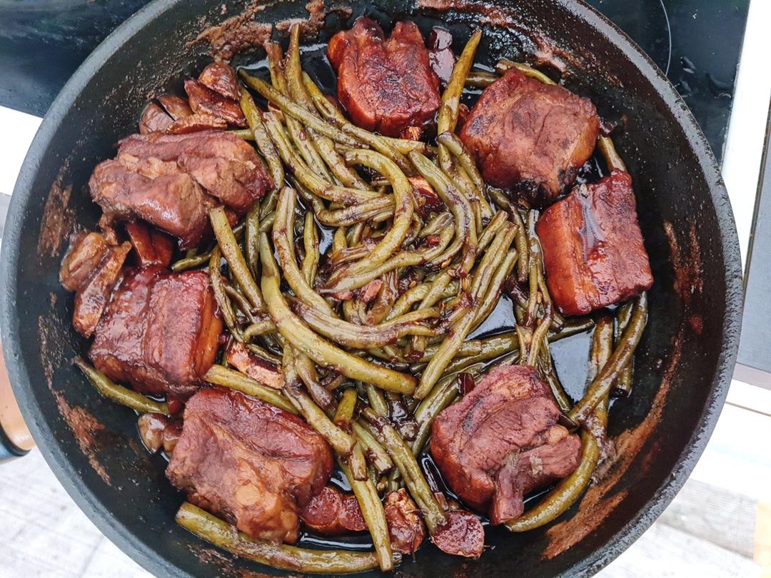 硬菜代表--排骨炖豆角土豆（豆角焖面胚子）