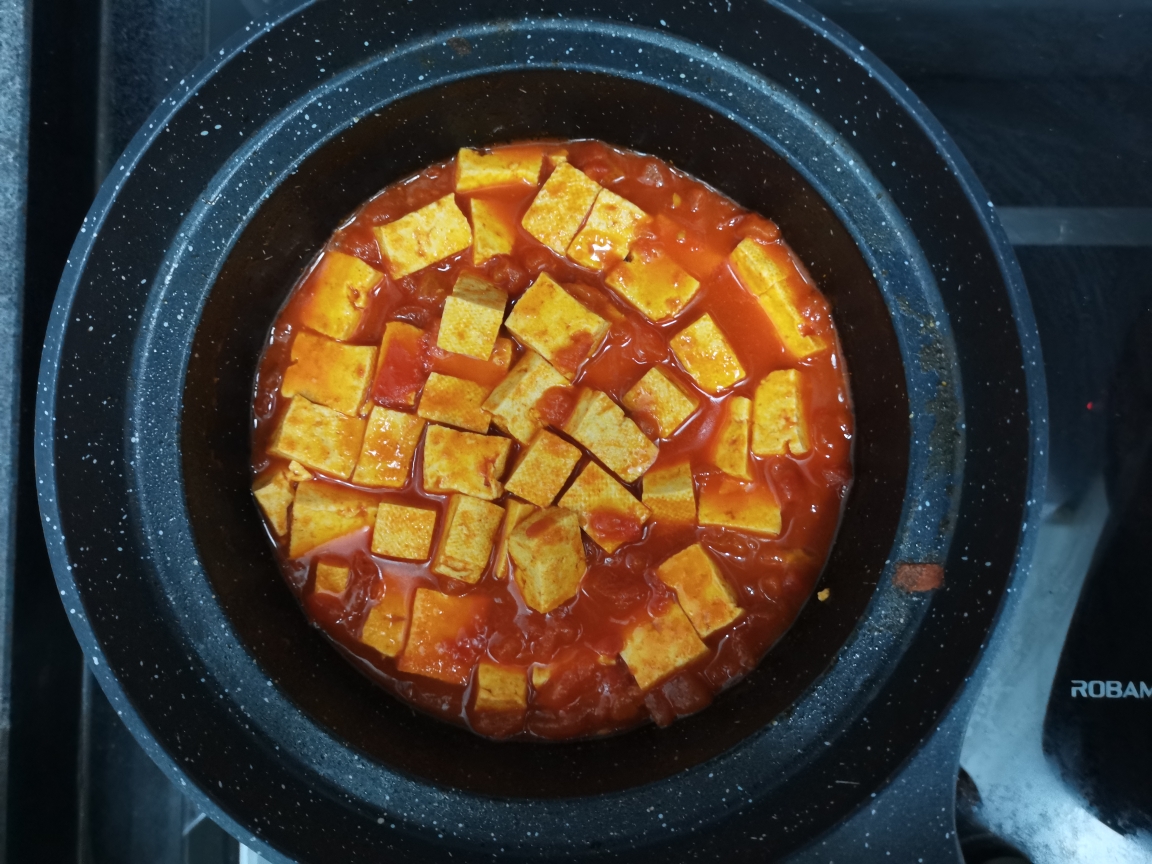 西红柿炖老豆腐的做法