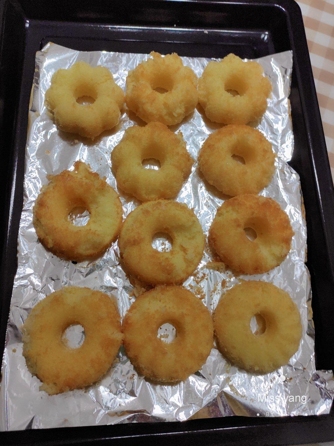 甜甜圈🍩（烤箱版）无泡打粉