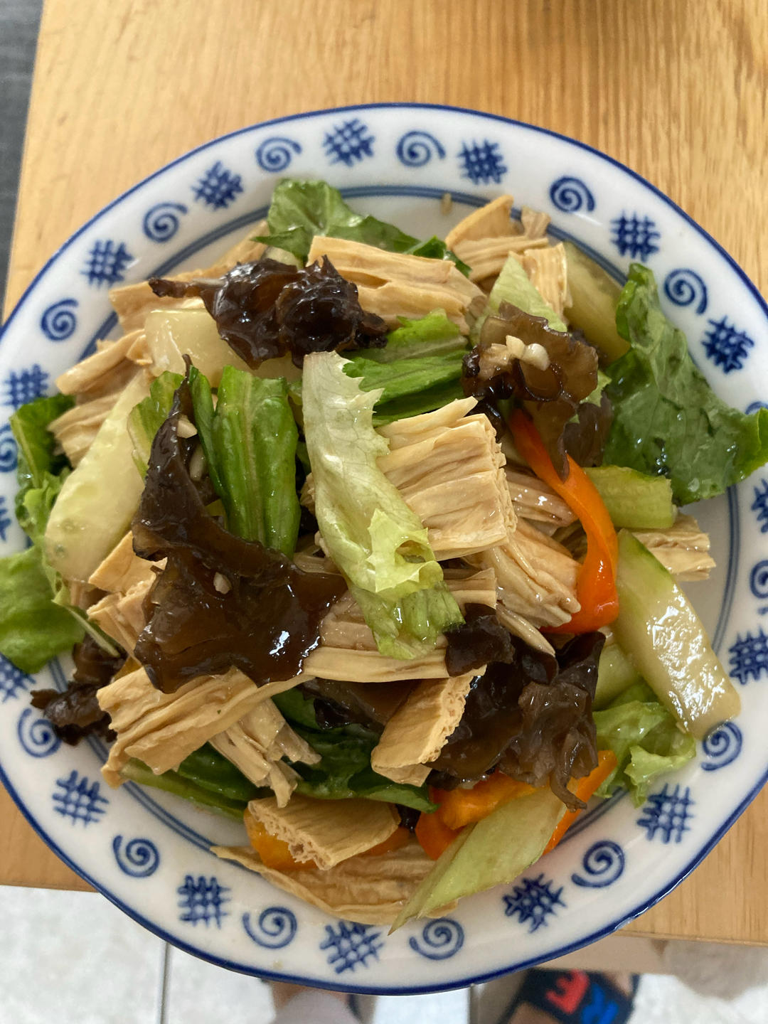 凉拌（腐竹木耳黄瓜）