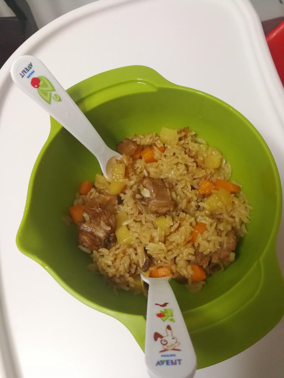 喷香排骨焖饭（爆好吃）