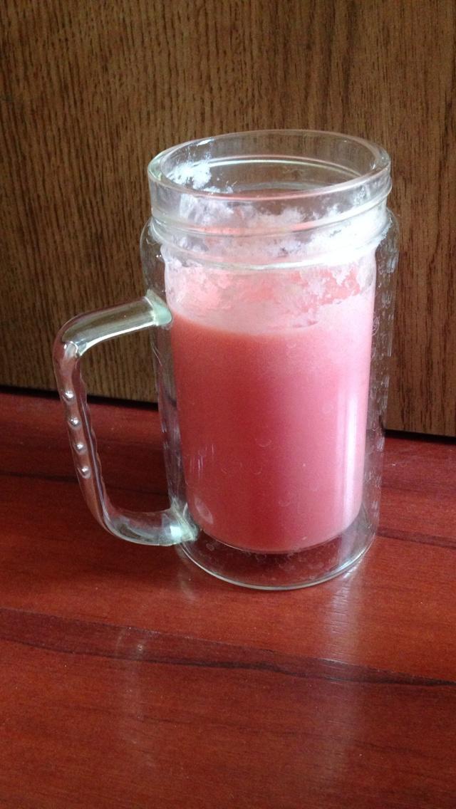粉色夏天(牛奶西瓜汁)