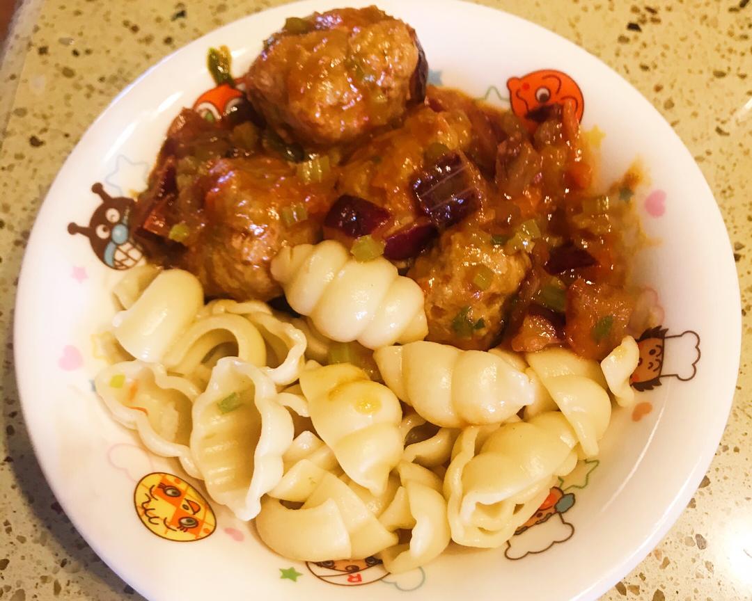 超简单详细肉丸意大利面宝宝版