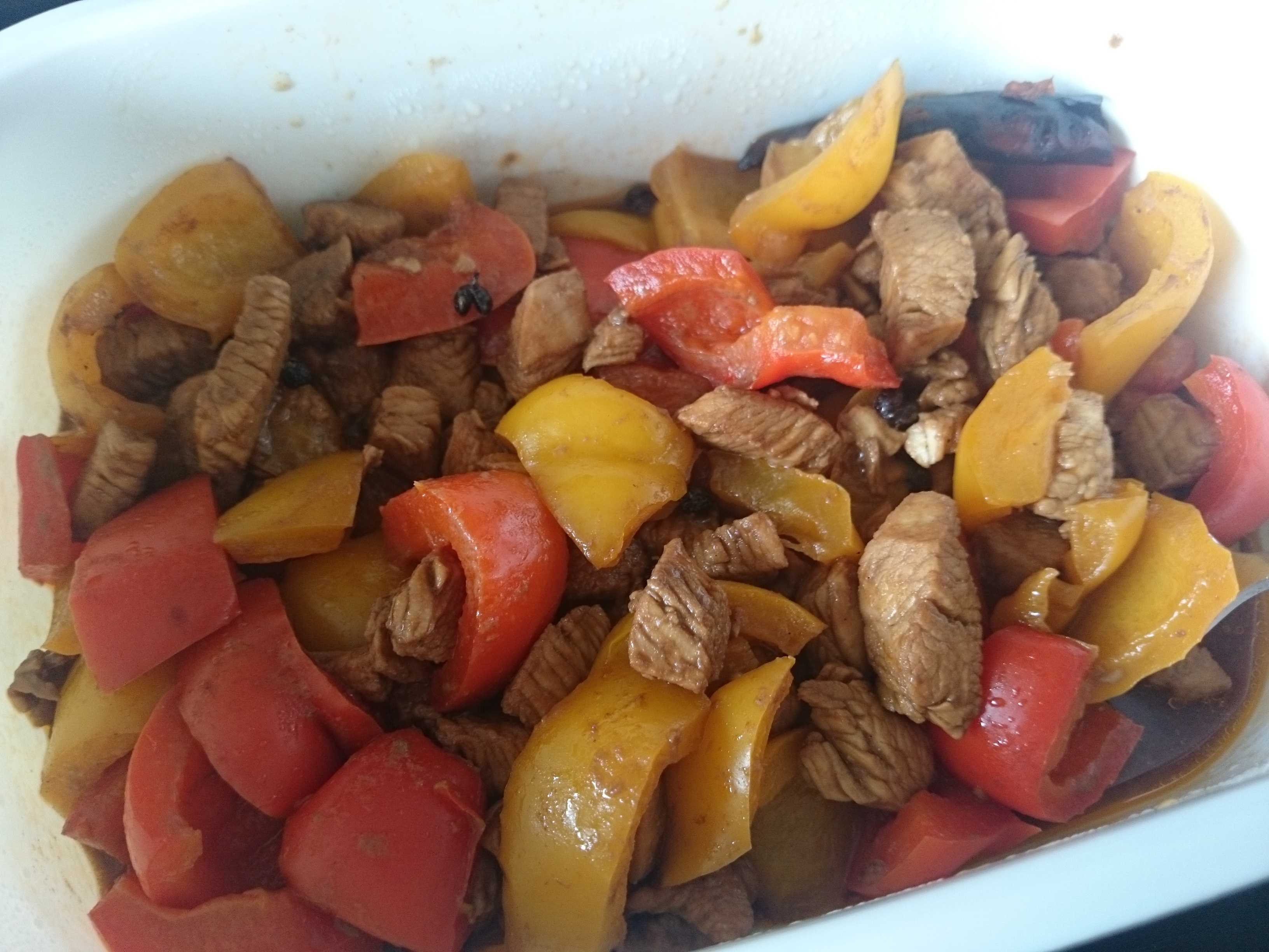 健身减肥最爱的鸡胸料理！——彩椒鸡丁