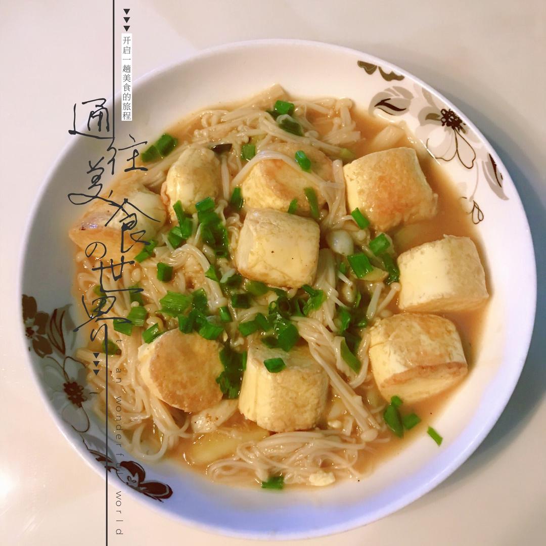 超级下饭菜--金针菇日本豆腐