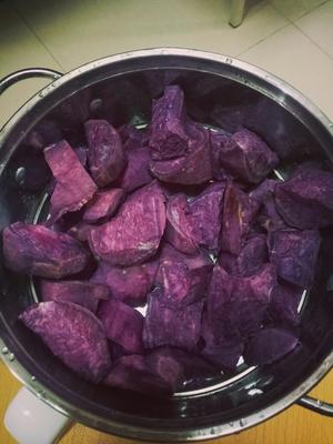 紫薯糯米糕的做法 步骤1
