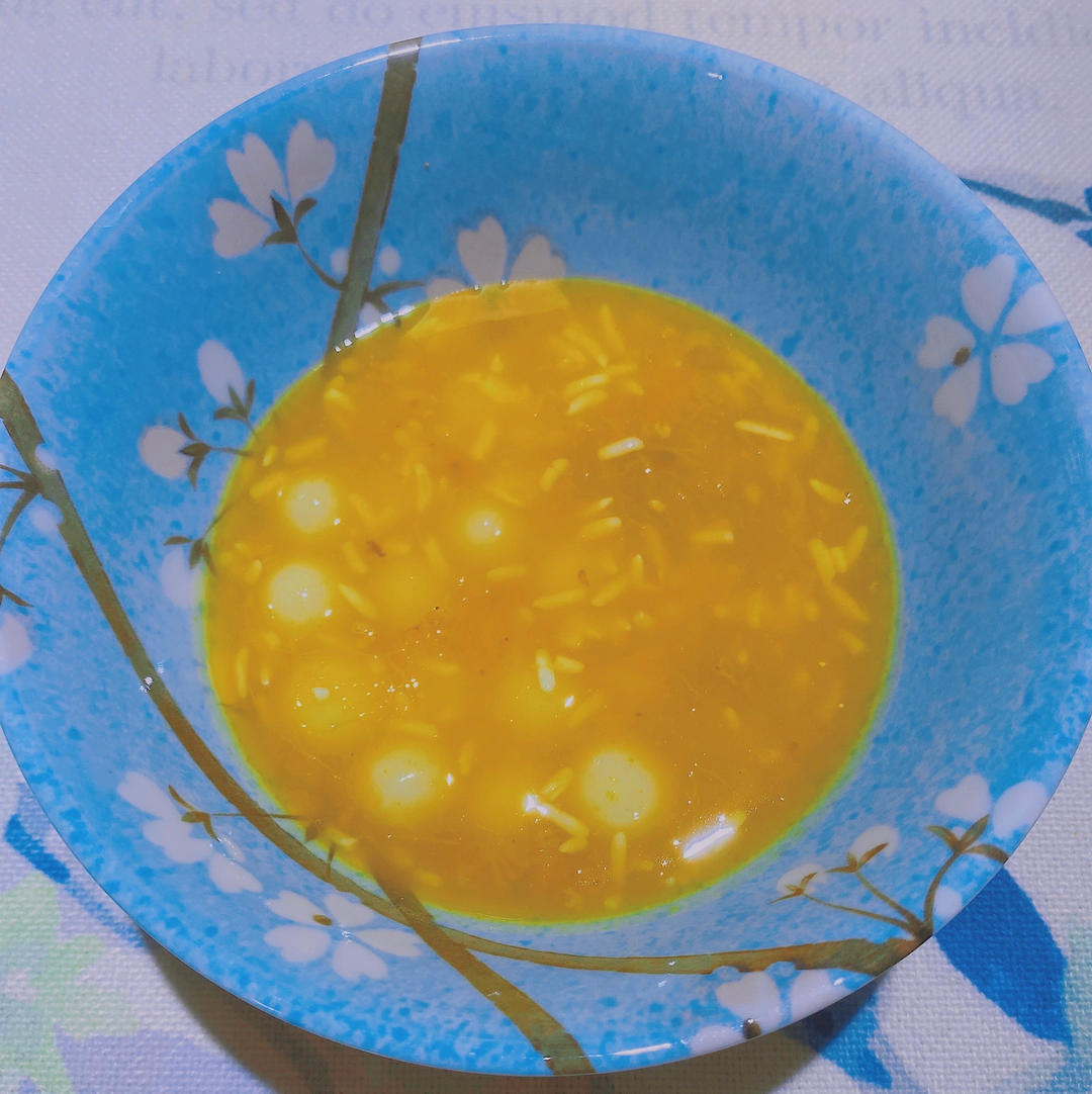 酒酿圆子南瓜汤