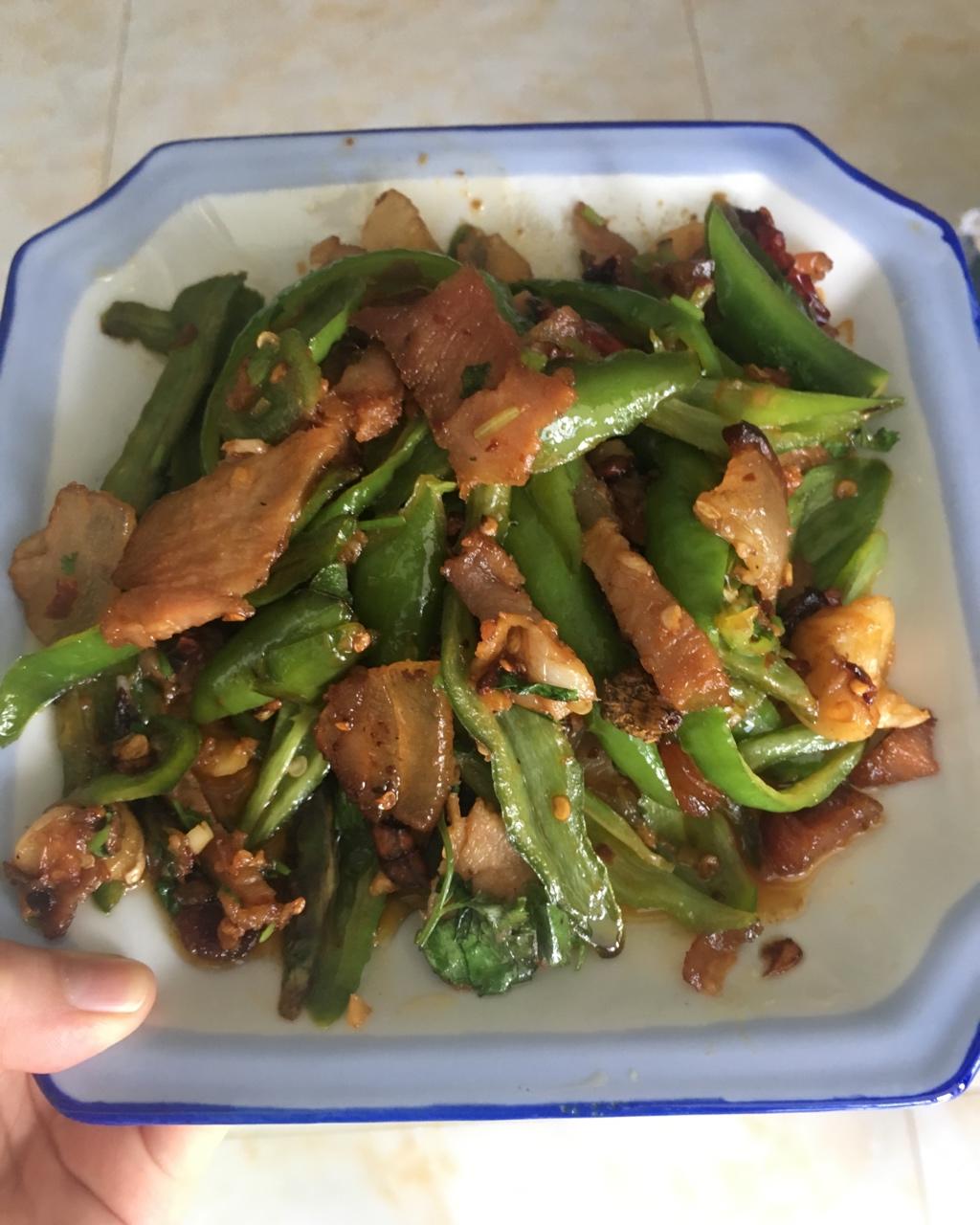 青椒腊肉