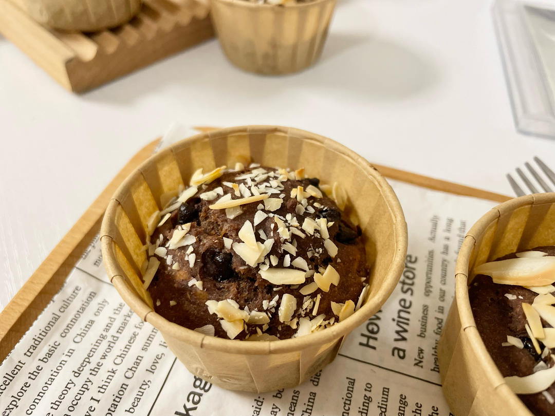 低脂香蕉可可布朗尼