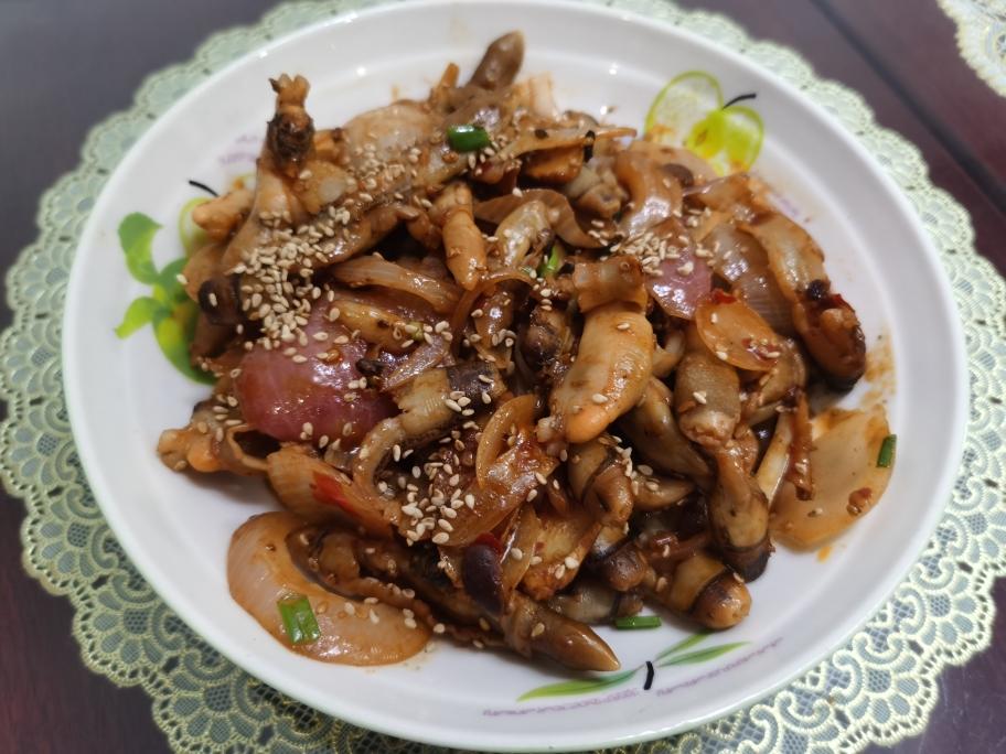 快手蛏王肉做法