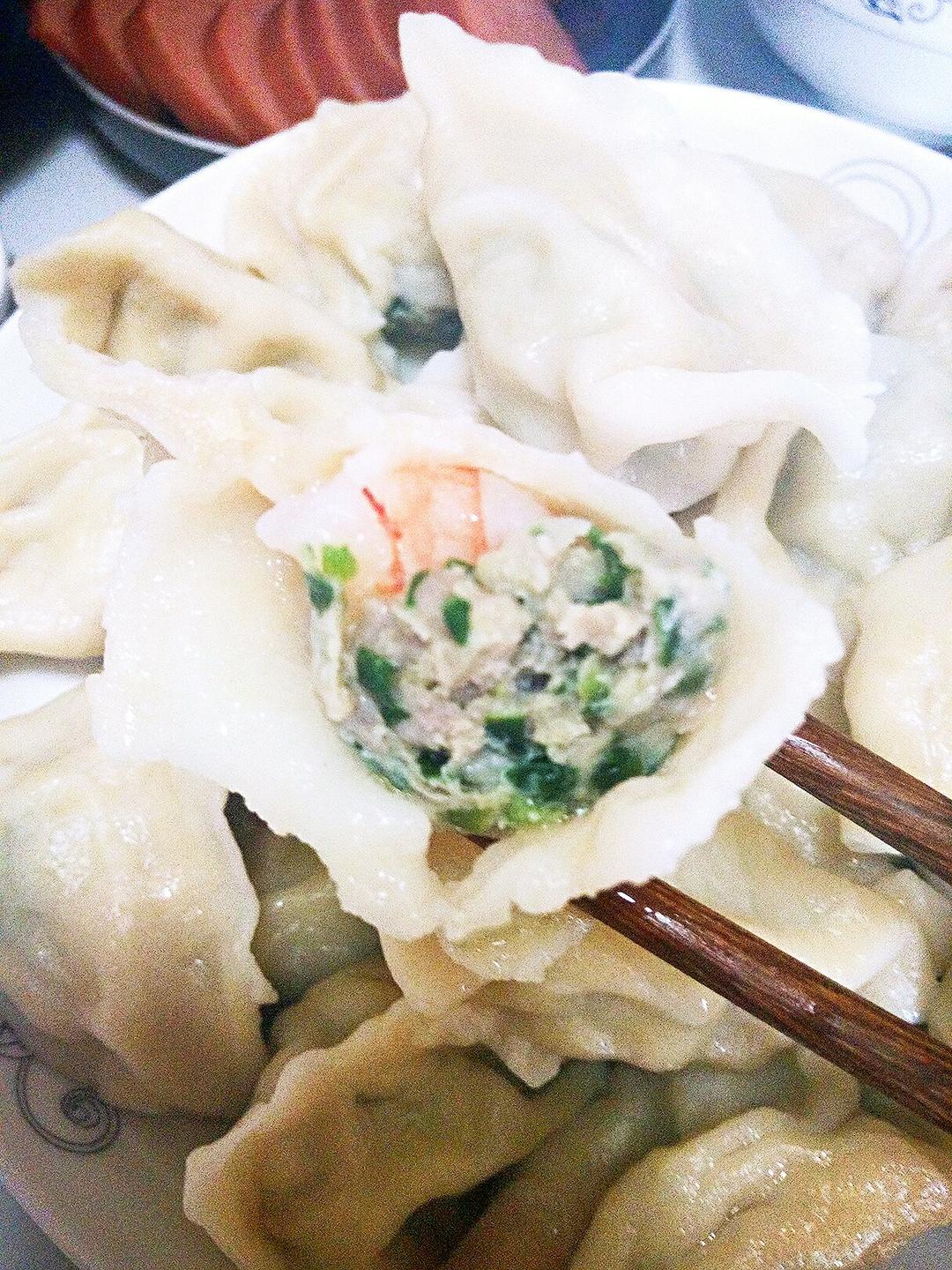 韭菜虾仁鲜肉水饺