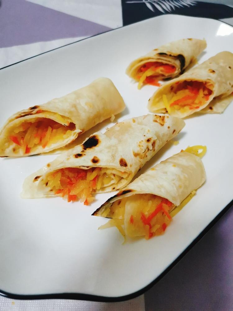 土豆丝卷饼的做法