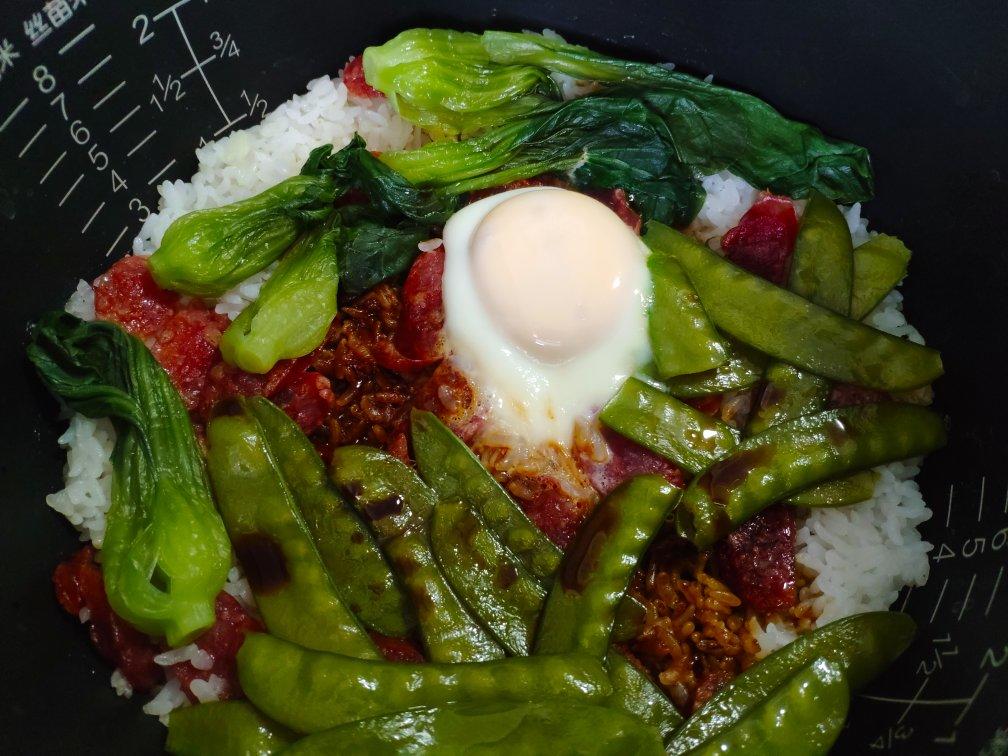 广式腊味煲仔饭（腊肠电饭锅版）