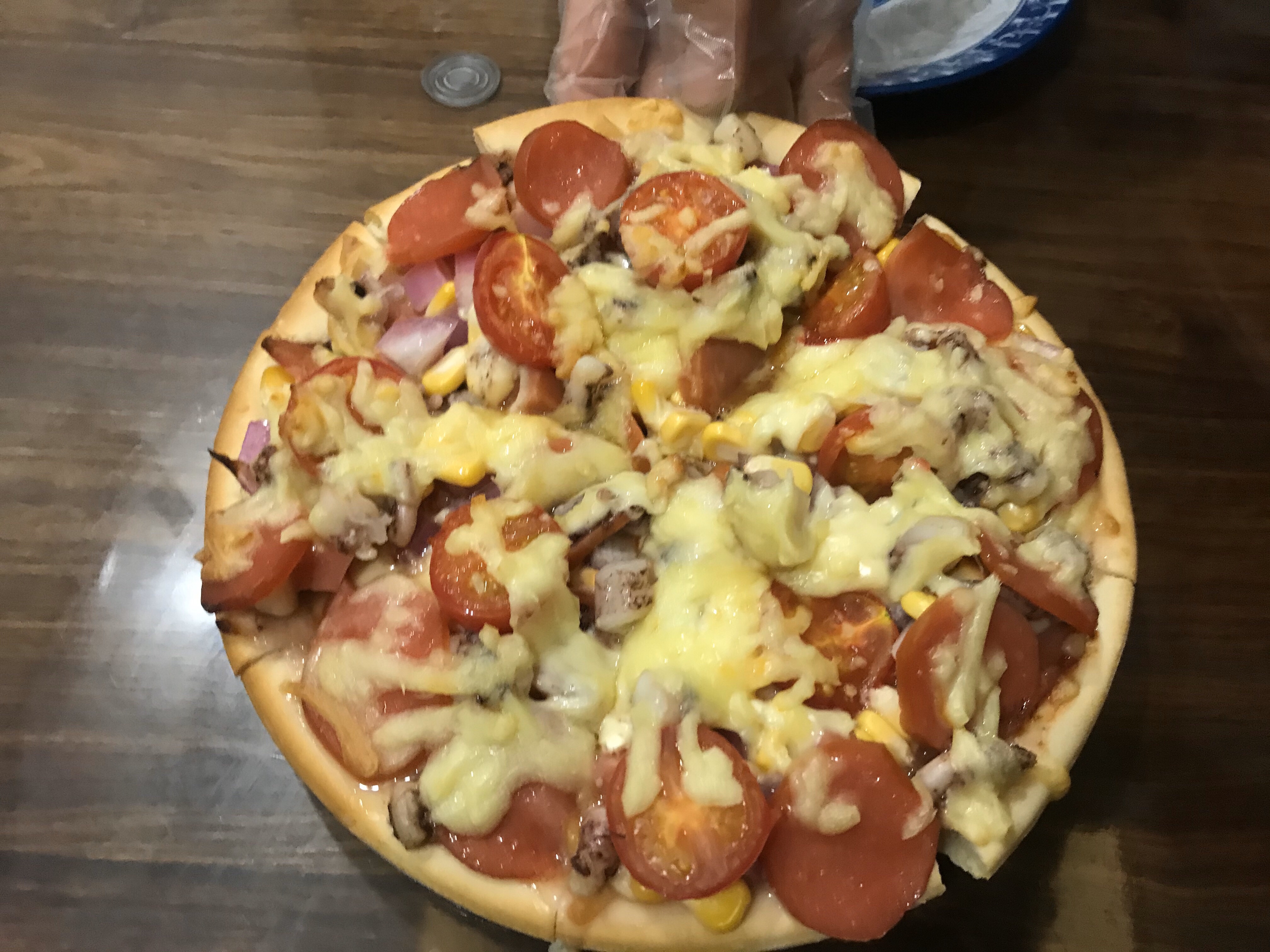 鱿鱼火腿披萨🍕的做法