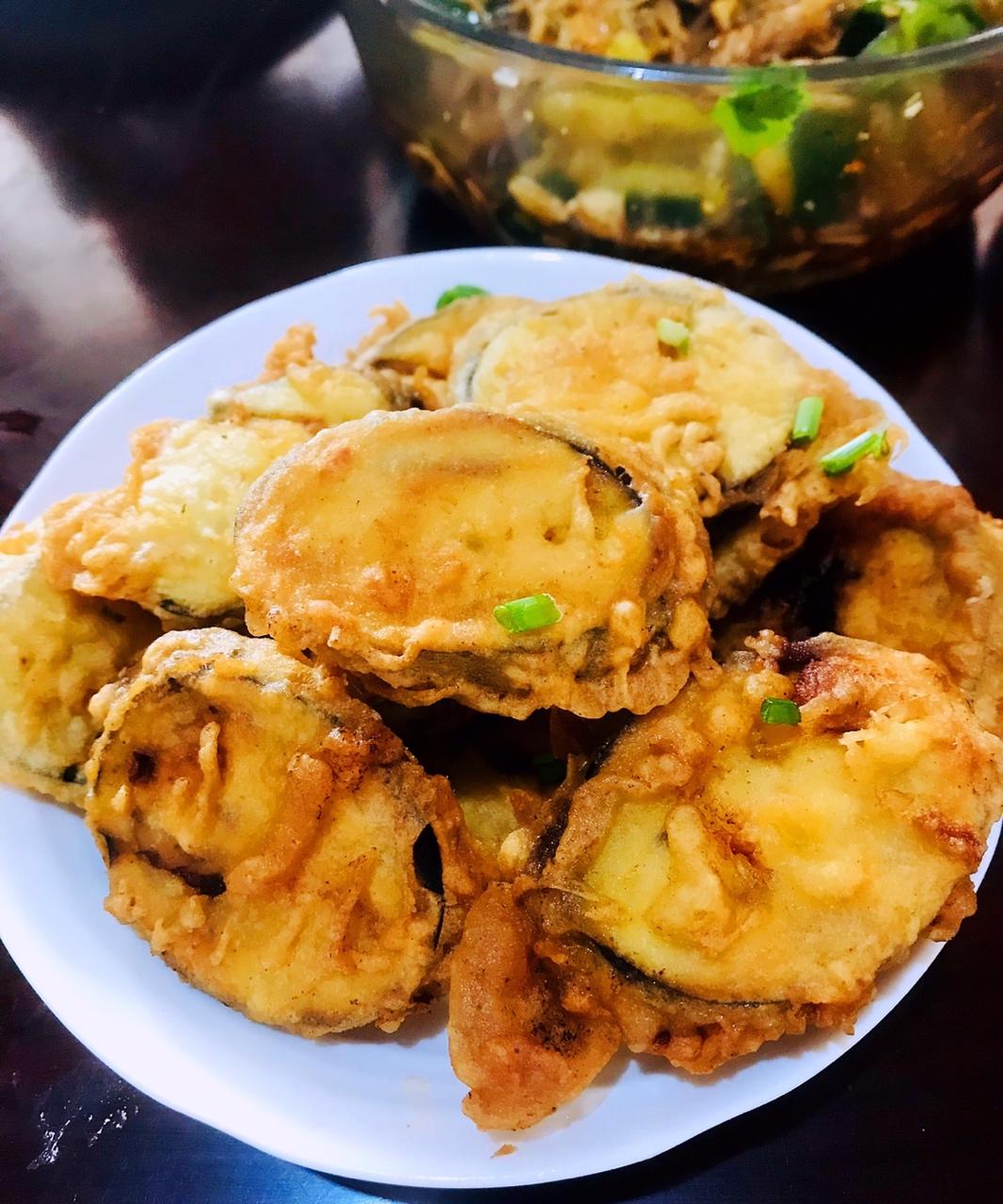 酥炸茄盒￨外酥里嫩