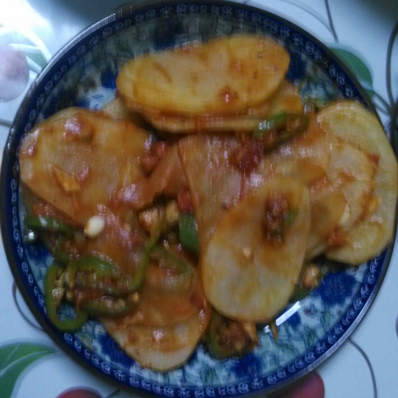 青椒番茄土豆片