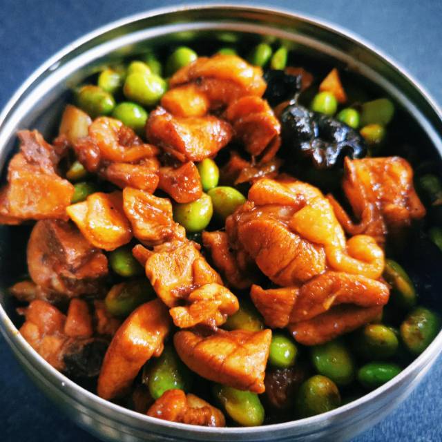 毛豆烧鸡