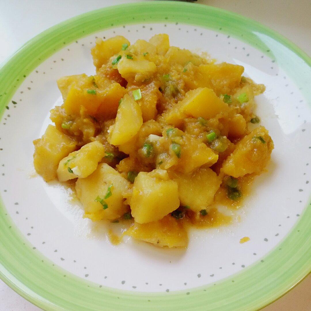 素食之南瓜炖土豆