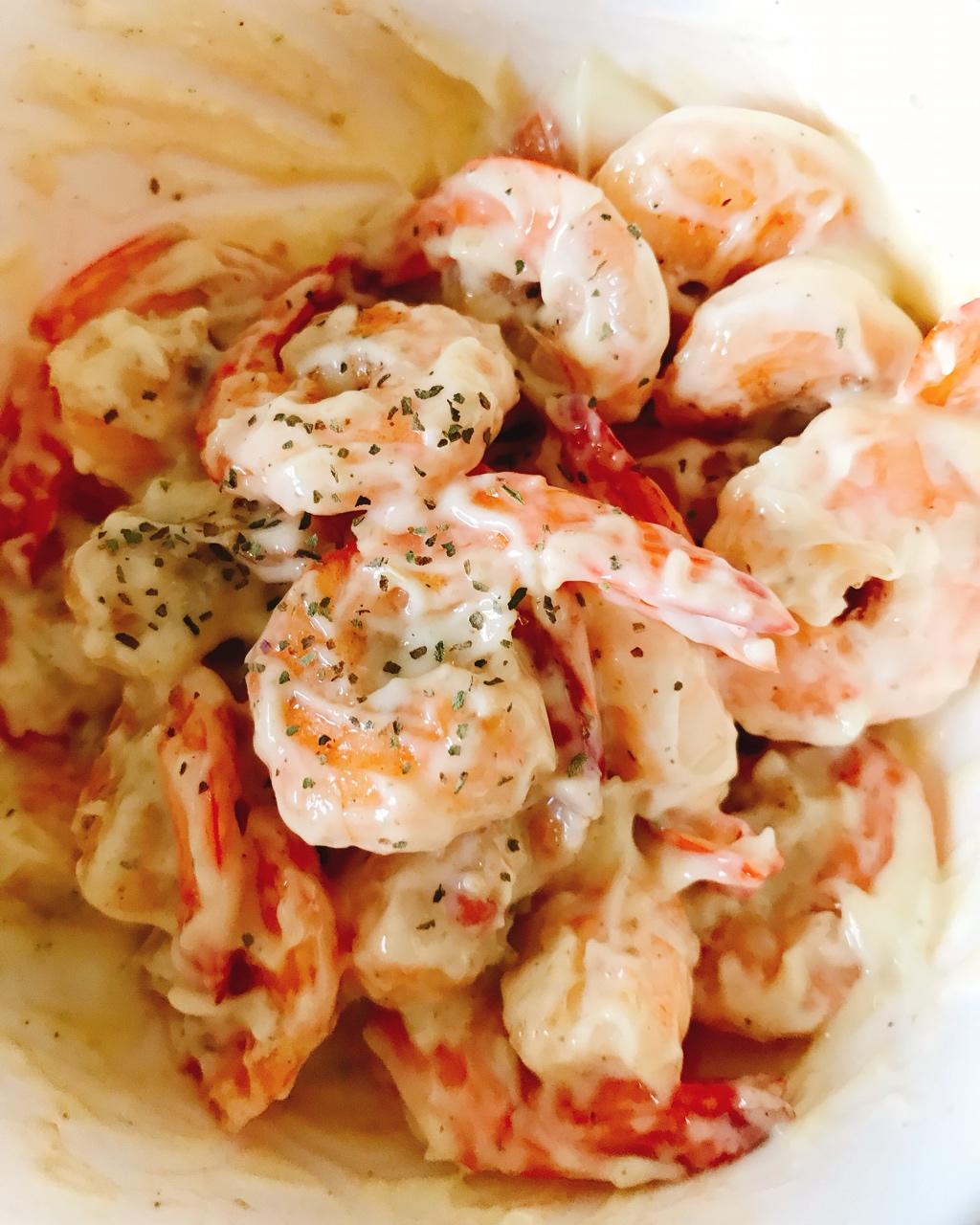 吃不胖沙拉虾球