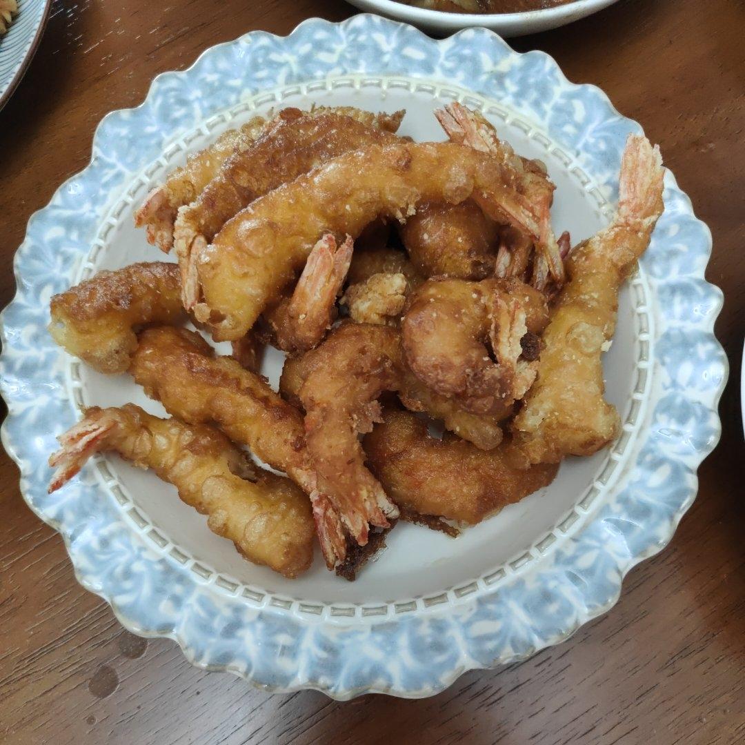 ㊙️炸日式天妇罗面糊的黄金比例✌️《炸天妇罗虾》《炸天妇罗南瓜》
